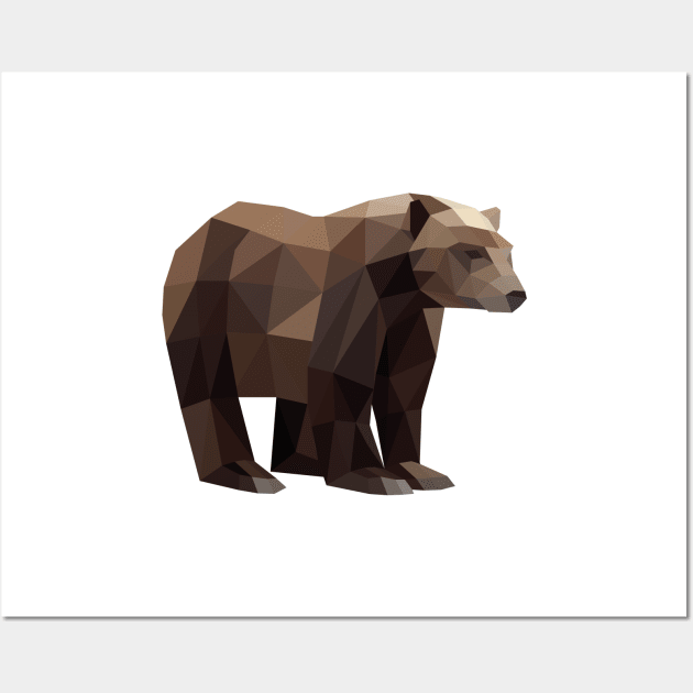 Brown Bear Wall Art by shaldesign